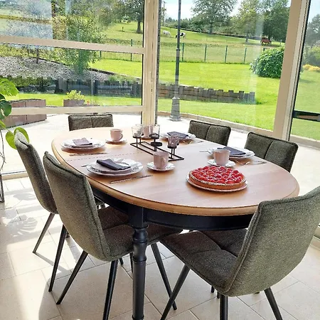 Cha Cha De Loup-b&b-vakantiewoning Met Verwarmd Binnenzwembad En Groot Zonneterras In De Ardennen 4* Rendeux